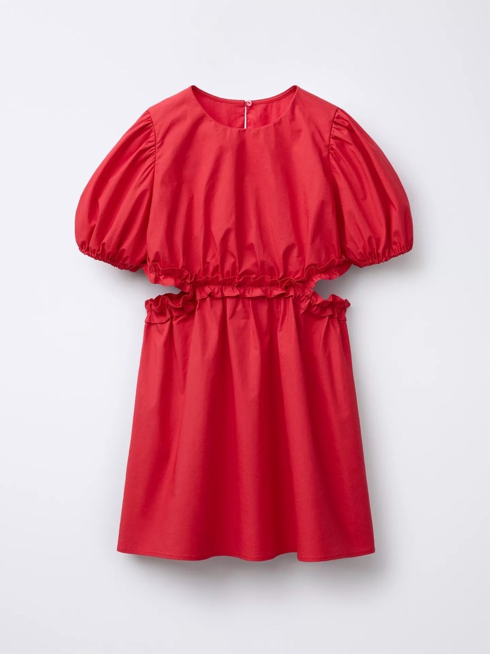 Zara girls cold shoulder ruffled dress